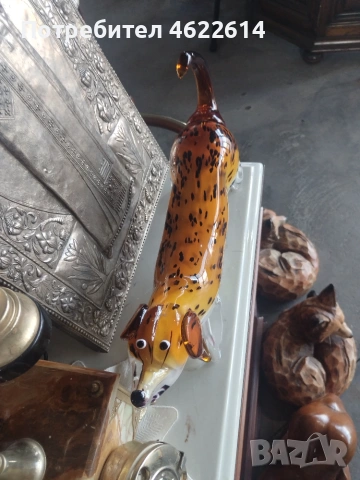 ПРОДАВАМ УНИКАЛНА ФИГУРА НА КУЧЕ, МОРАНО , снимка 3 - Колекции - 55128467