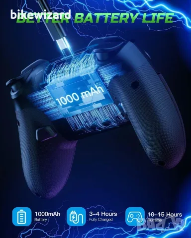 VOYEE Безжичен RGB програмируем контролер НОВ, снимка 2 - Джойстици и геймпадове - 55590675