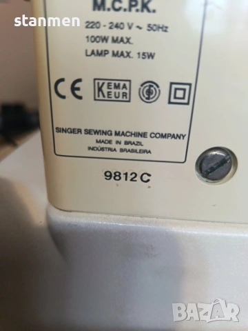 Продавам шевна машина Singer 9812C, снимка 4 - Шевни машини - 54200462