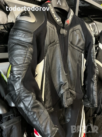 Кожен мото екип DAINESE ASPIDE ,52 M/L ,2 части, ,гърбица протектори,оригинален 682.58 лв. / 349 €, снимка 3 - Аксесоари и консумативи - 54952600