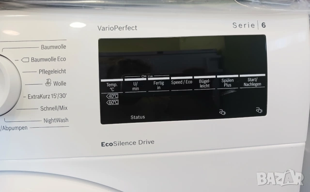 Инверторна пералня  BOSCH 6 Series - 8 кг, снимка 3 - Перални - 55049674