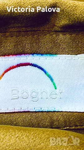 Луксозна риза Bogner om 100% Естествена Черничена Коприна, р-р 42, снимка 11 - Ризи - 55541336