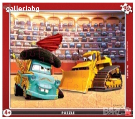 Рамков пъзел Cars / Колите – 40 части, на табла