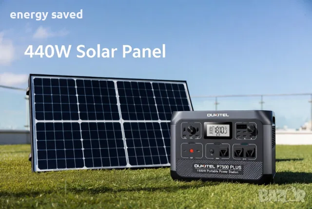 Соларна система .Преносима Захранваща Станция 1800W  с LiFePO4 Батерия и Wi-Fi.Безплатна доставка.