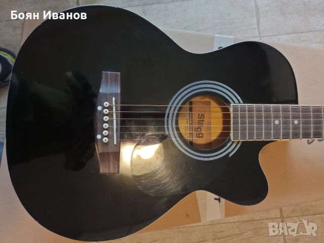 Китара електо-акустична STAG SA20ACE BLK, снимка 2 - Китари - 54669014