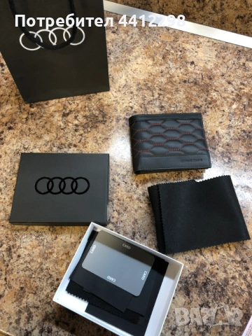 Стилно оригинално портмоне AUDI - спортна визия, снимка 6 - Портфейли, портмонета - 53951505