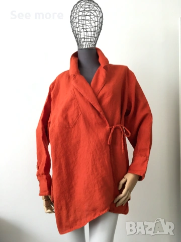 Massimo Dutti 100% лен риза/сако L, снимка 3 - Ризи - 54563629