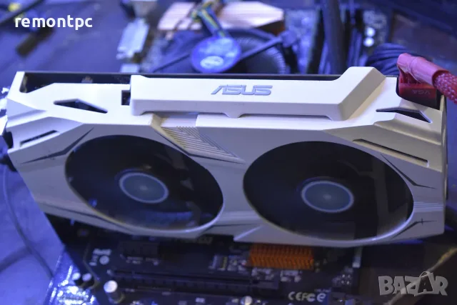 Видео карта Asus DUAL Radeon RX 480 O4G 4 GB Video card, снимка 2 - Видеокарти - 55656139