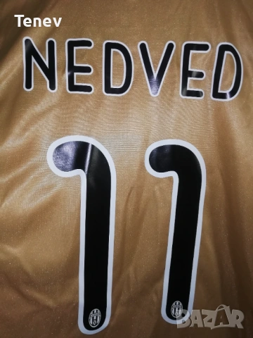 Juventus Nedved Nike 2008/2009 оригинална тениска фланелка екип Ювентус Недвед екип златист XL, снимка 3 - Тениски - 38049602