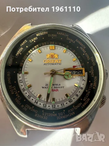 ORIENT World Time Automatic. , снимка 3 - Антикварни и старинни предмети - 55504122