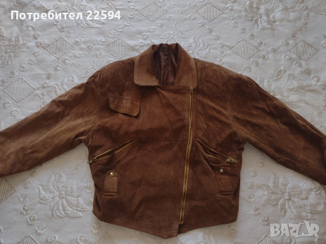 Пролетно яке от велур, снимка 3 - Якета - 54171391