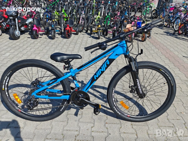BG Алуминиев велосипед 26" NINJA син, снимка 2 - Велосипеди - 54335005