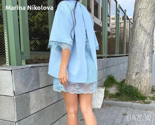 Туника бебешко синъо