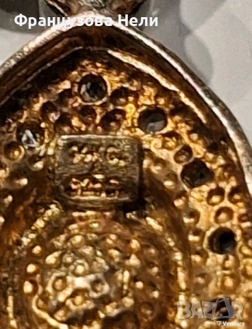 Старинни обеци с диаманти, снимка 5 - Обеци - 53957203