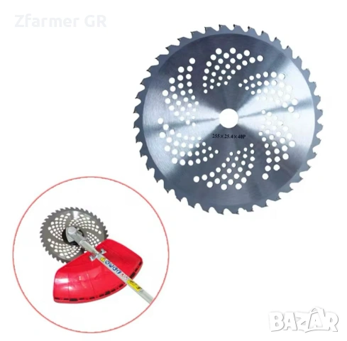 Диск видиран за бензинов тример храсторез моторна коса, снимка 3 - Градинска техника - 54321626