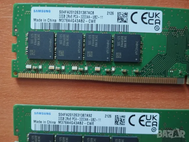 Комплект DDR4 64Gb (2 x 32Gb) 3200MHz Samsung, снимка 2 - RAM памет - 55689944