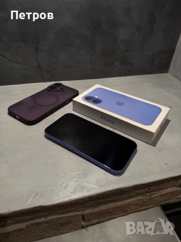 КАТО ЧИСТО НОВ Iphone 16, 100% батерия Ultramarine, снимка 5 - Apple iPhone - 54793050
