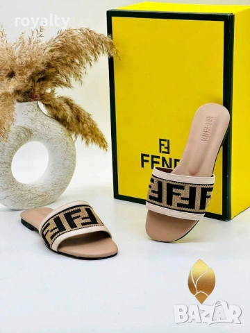 Fendi Нови Дамски Чехли Фенди Различни Цветове , снимка 3 - Чехли - 54865599