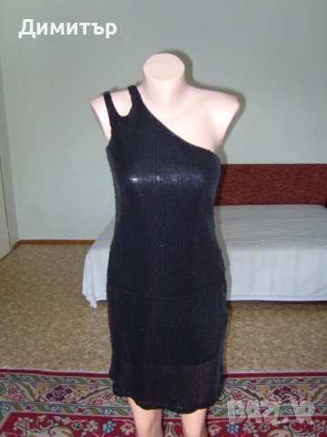 Искряща черна рокля Next