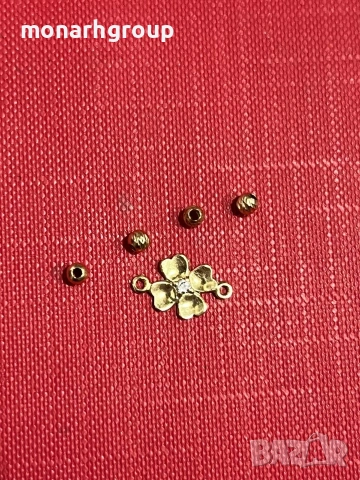 Златни елементи от гривна 14К