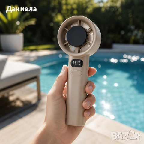 Турбо ръчен вентилатор M11 с 120 скорости, LED дисплей и USB презареждане