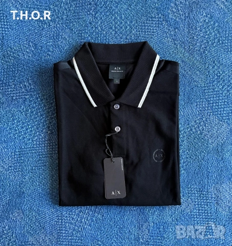Boss / Armani Exchange Polo Shirt ОРИГИНАЛНИ мъжки поло тениски - M, снимка 2 - Тениски - 54982719