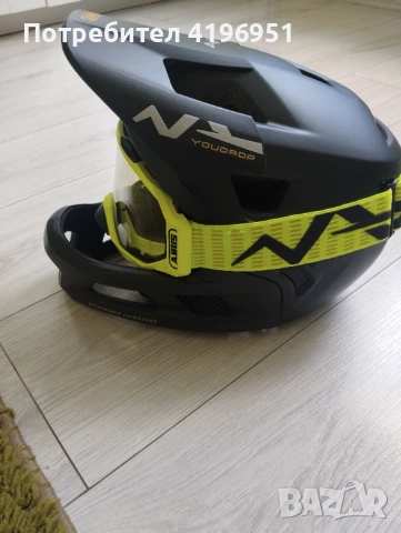 Каска за велосипед - комлект с маска/очила , снимка 4 - Други - 54124207