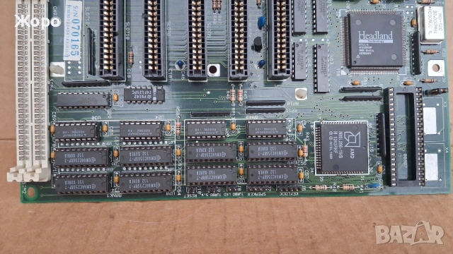 INTEL 286 AMD 1982 година старинна платка RAM дъно, снимка 4 - Други - 54509747