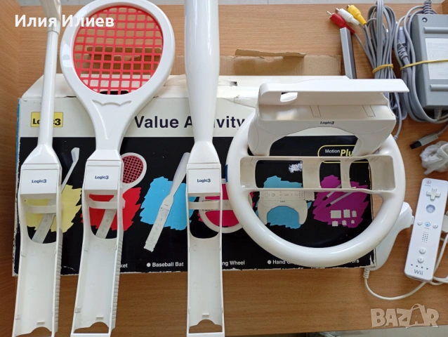 Nintendo Wii set with sport accessories, снимка 9 - Nintendo конзоли - 54669254
