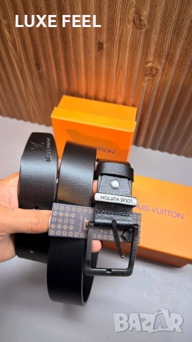 Louis Vuitton ⚜️ Естествена Кожа⚜️ Унисекс Колани , снимка 9 - Колани - 54795091