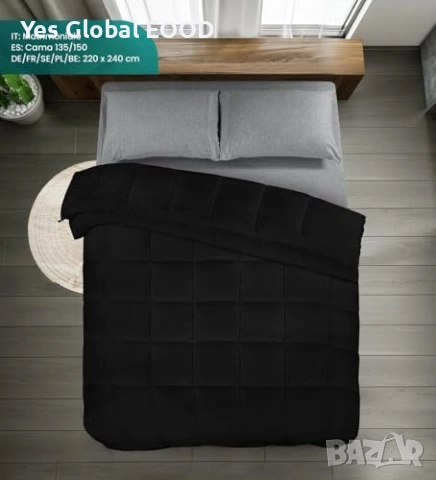 Utopia Bedding завивка 220x240см микрофибър черна, снимка 3 - Олекотени завивки и одеяла - 55184398