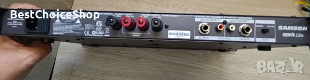 Усилвател на мощност Samson Servo 120A 60 вата на канал на 4 ома или 120 вата на 8 ома мостов режим, снимка 5 - Ресийвъри, усилватели, смесителни пултове - 55608609