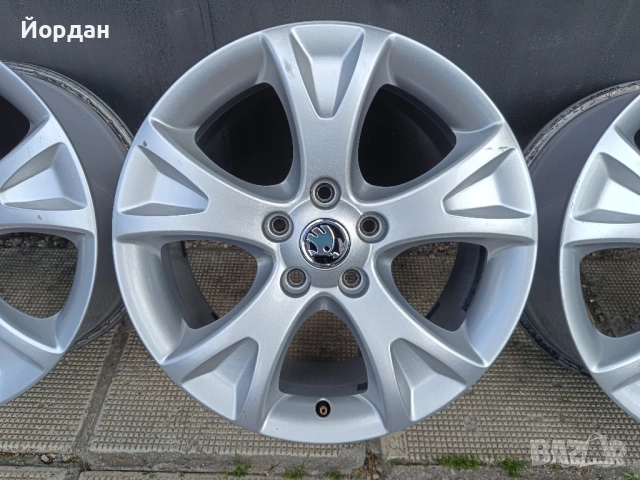 ОРИГИНАЛНИ джанти 17 ' цола 5x112 57,1 SKODA OCTAVIA / ШКОДА Октавия, снимка 10 - Гуми и джанти - 54846441
