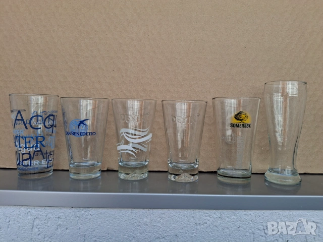 Чаши за вода San Benedetto, Девин, Somersby, чаши за водка 15бр., снимка 9 - Чаши - 47805662