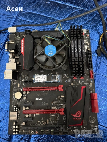 платка ASUS ROG Maximus VII. И процесор Intel Core i7-4770K на 3.50GHz DDR3 Рам 16 gb ssd128