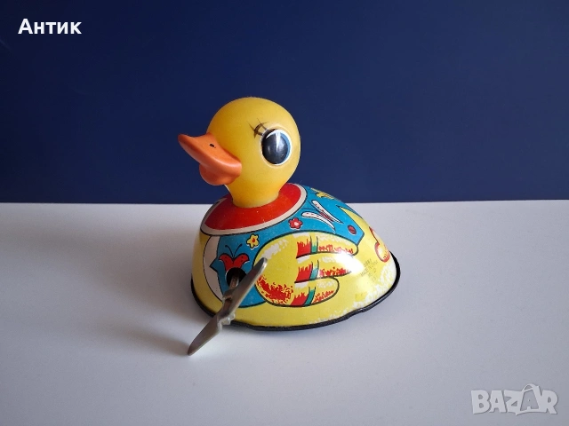 Две Стари Ламаринени Играчки Аленушка Пате от Соца, снимка 9 - Колекции - 55075953