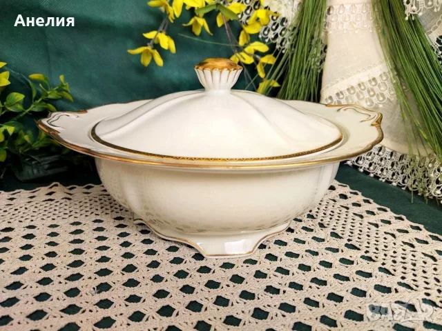 Feida porcelain прелестен барок , снимка 4 - Чинии - 55493331