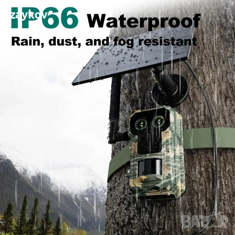Nordowl Trail Camera – 32MP 4G камера за дива природа с двоен обектив | 4x увеличение, снимка 4 - Друга електроника - 54402382