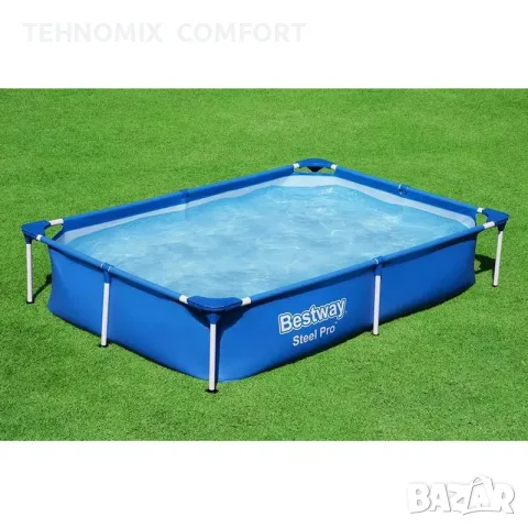 Сглобяем басейн 221х150х43см 56401 Bestway, снимка 3 - Басейни и аксесоари - 55435188