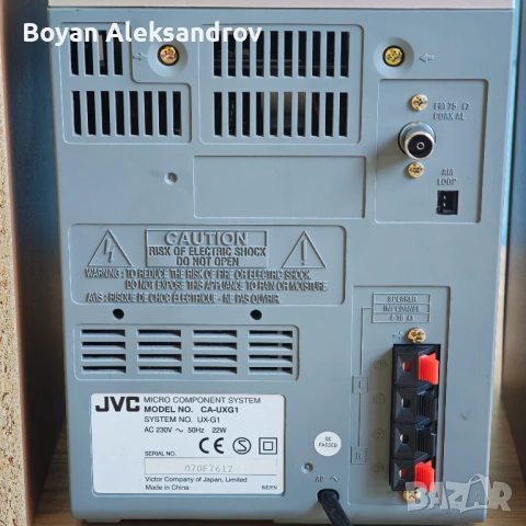 JVC UX‑G1 мини система – CD / MP3 / касета / RDS,, снимка 8 - Аудиосистеми - 54428475