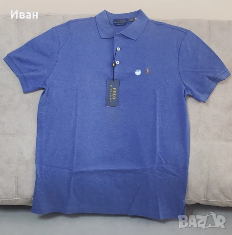 Нова оригинална фланелка Polo Ralph Lauren custom slim fit - размер  L, M - 100% памук, снимка 8 - Тениски - 54038332
