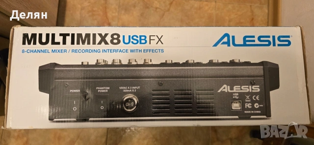 Продавам миксер Alesis MultiMix 8 USB , снимка 5 - Други - 54527619