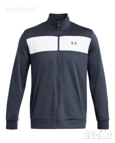 Яке Мъже TWISTER JACKET Under Armour Full Zip Jacket XL - Синьо/Бяло - Оригинално Спортно Горнище, снимка 9 - Спортни дрехи, екипи - 54825097
