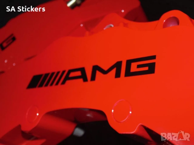 Стикери AMG за спирачни апарати джанти mercedes brabus , снимка 2 - Части - 54100408