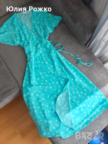 Рокля с прехлупване, снимка 3 - Рокли - 54341909