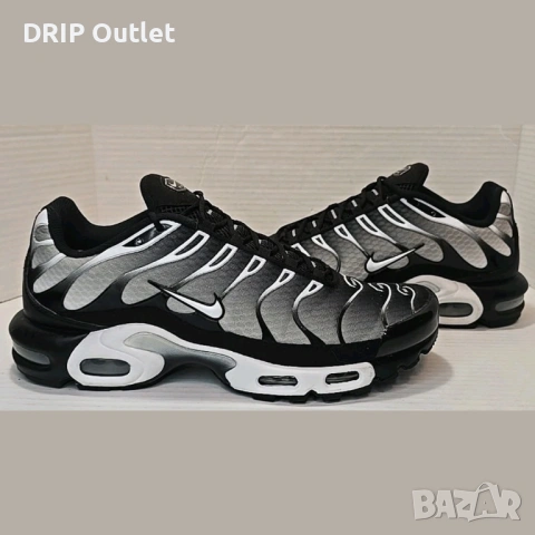 !НОВИ! Nike Air Max Plus 'TN' | Black/Silver | + КУТИЯ
