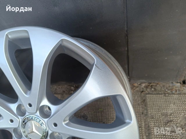 ОРИГИНАЛНИ джанти 17 ' цола 5x112 MERCEDES BENZ / МЕРЦЕДЕС 7,5J ET40 + датчици, снимка 13 - Гуми и джанти - 54544839