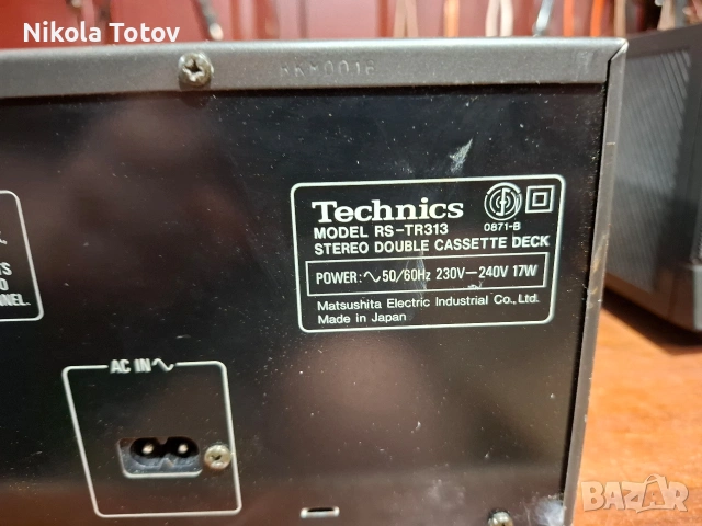 Продава се двукасетен дек Technics RS-TR313. , снимка 6 - Декове - 54458760