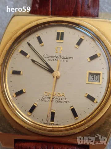 men's watch Omega constellation cal.1001/Омега Консталейшен хронометър 1969,злато стомана, снимка 13 - Мъжки - 55299961
