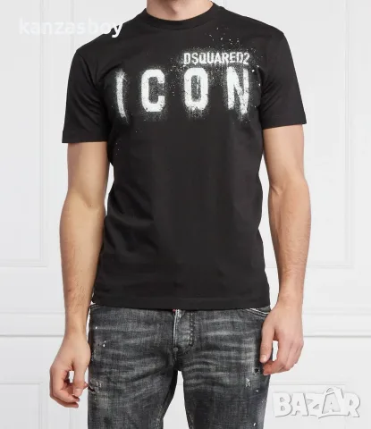 dsquared2 - страхотна мъжка тениска КАТО НОВА Л , снимка 2 - Тениски - 55616826
